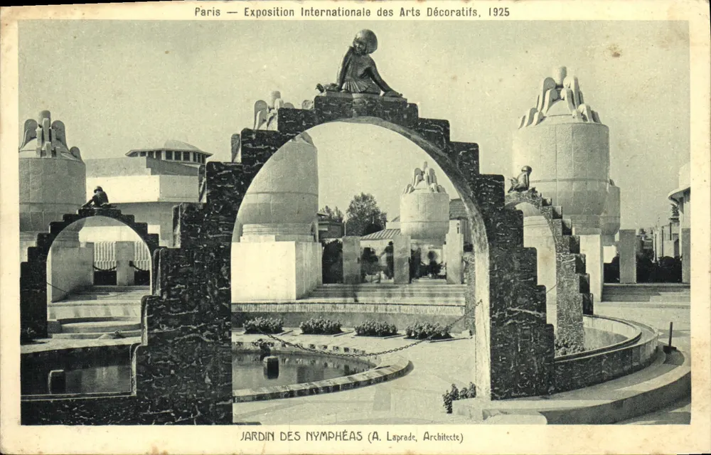 Garten der Nymphen — Internationale Ausstellung für Dekorative Künste, 1925 — A. Laprade, Architekt - Vorderseite