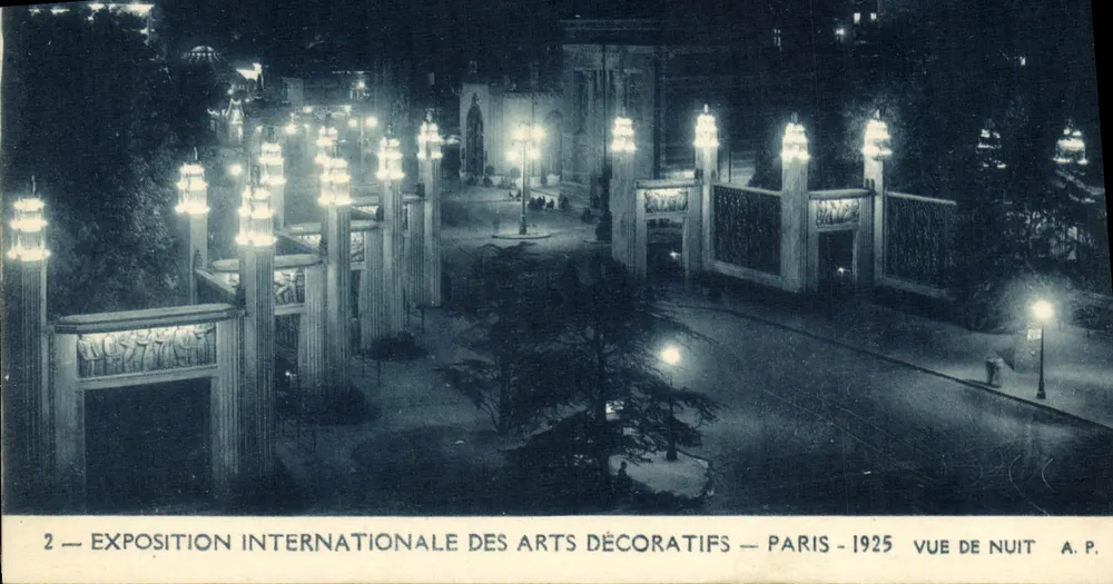 Internationale Ausstellung dekorativer Künste — Paris — 1925 — Nachtsicht — A.P. - Vorderseite