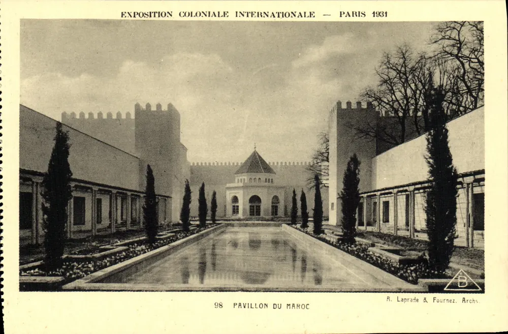 Pavillon du Maroc — Internationale Kolonialausstellung — Paris 1931 — A. Laprade & Fournez, Archs. - Vorderseite