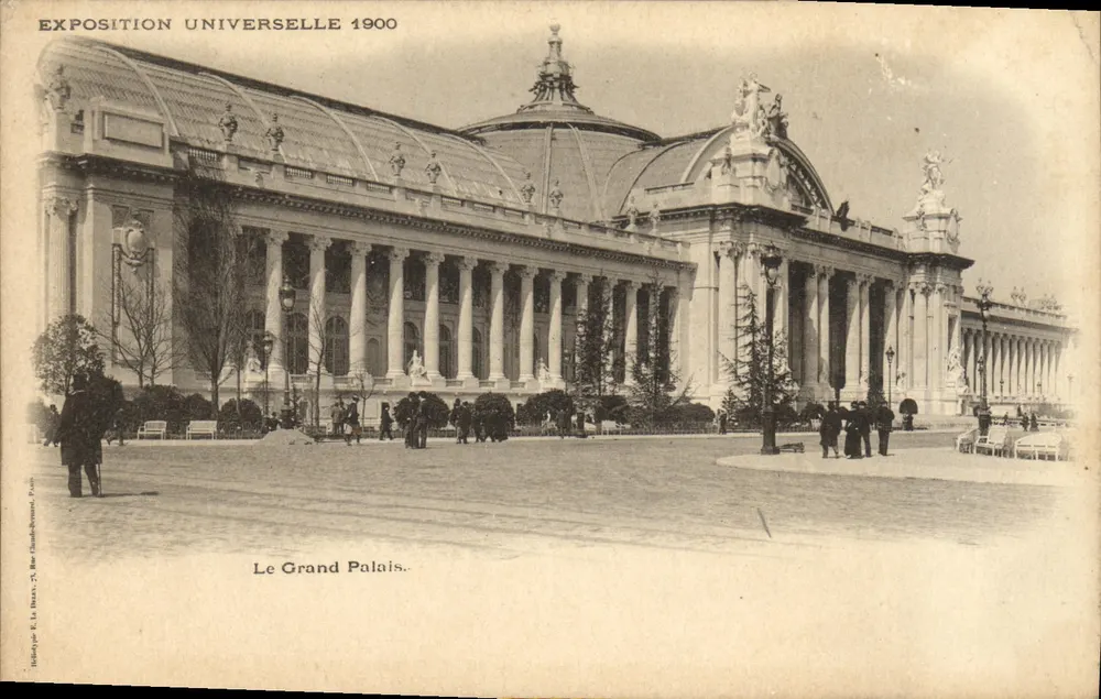 Weltausstellung 1900 — Das Grand Palais — Verleger R. La Harpe, 75, Rue de Grenelle, Paris - Vorderseite