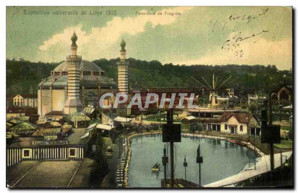 Weltausstellung in Liège 1905 — Panorama von Fragnées — NELS, Nr. 162 C - Vorderseite