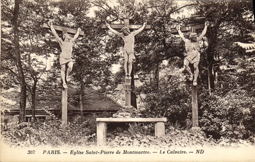 Paris — Kirche Saint-Pierre von Montmartre — Das Calvary — ND - Vorderseite