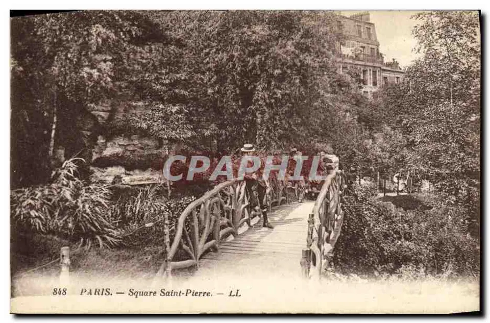 PARIS — Square Saint-Pierre — LL, n° 848 - Frente