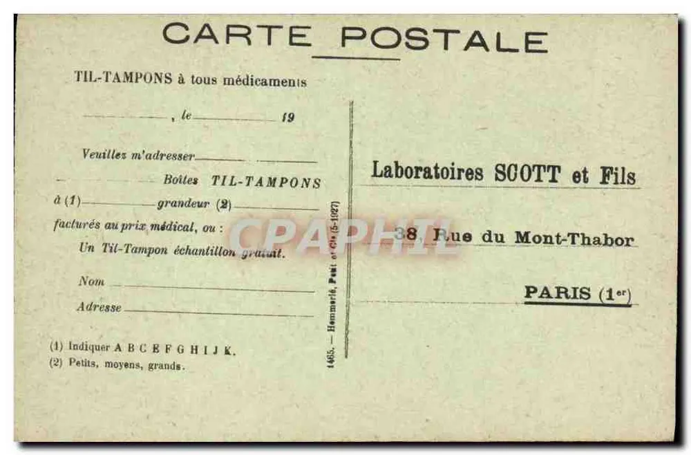 Paris. Saint-Germain-des-Prés — Igreja com sua torre — editor SPS, n° 585 - Verso
