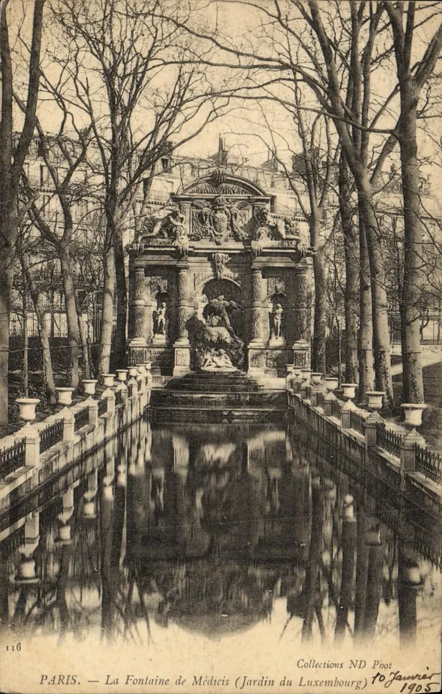 Paris — La Fontaine de Médicis (Jardin du Luxembourg) — Collections ND Piot - Vorderseite