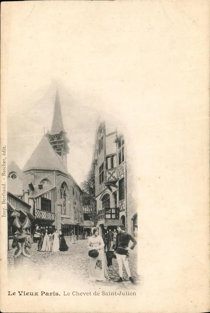 Alt-Paris. Der Chor von Saint-Julien — Imp. Berthaud, edit. Baschet - Vorderseite