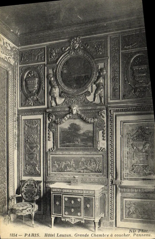 Paris - Hotel Lauzun - Große Schlafkammer — ND Phot. Panel - Vorderseite