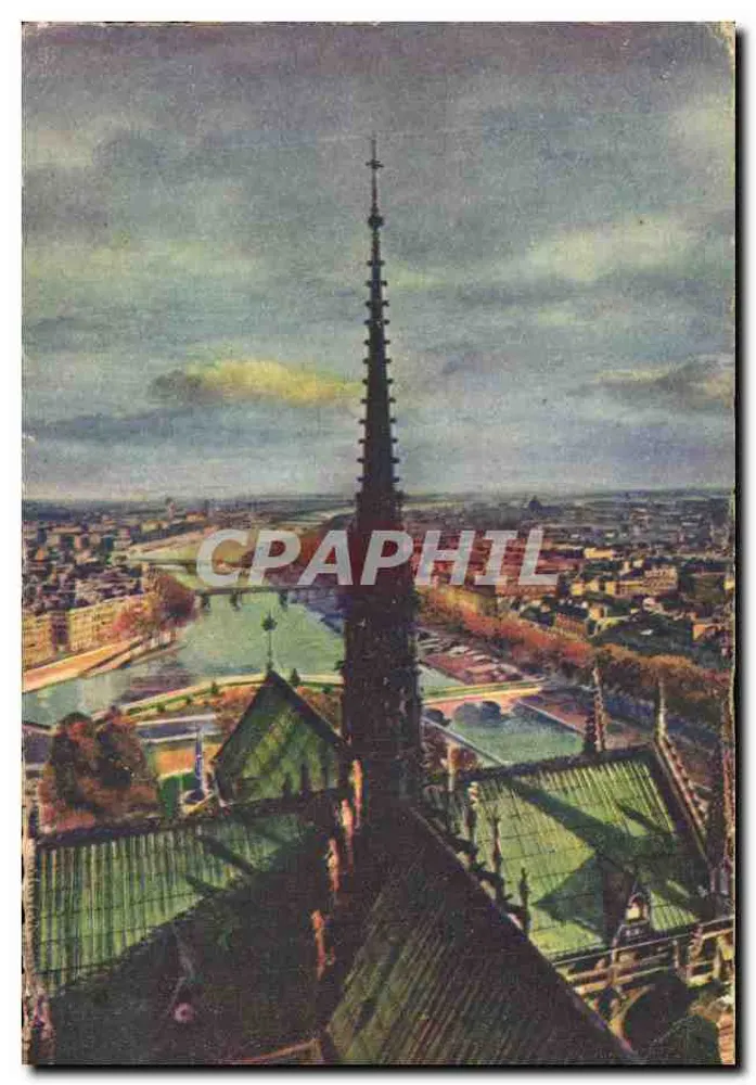 Paris... em Passeio — Transepto de Notre-Dame — Éditions d'Art Yvon, Paris - Frente