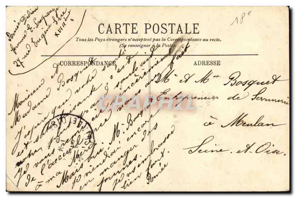 Paris (Montmartre) — O Boulevard Barbès — LL. - Verso