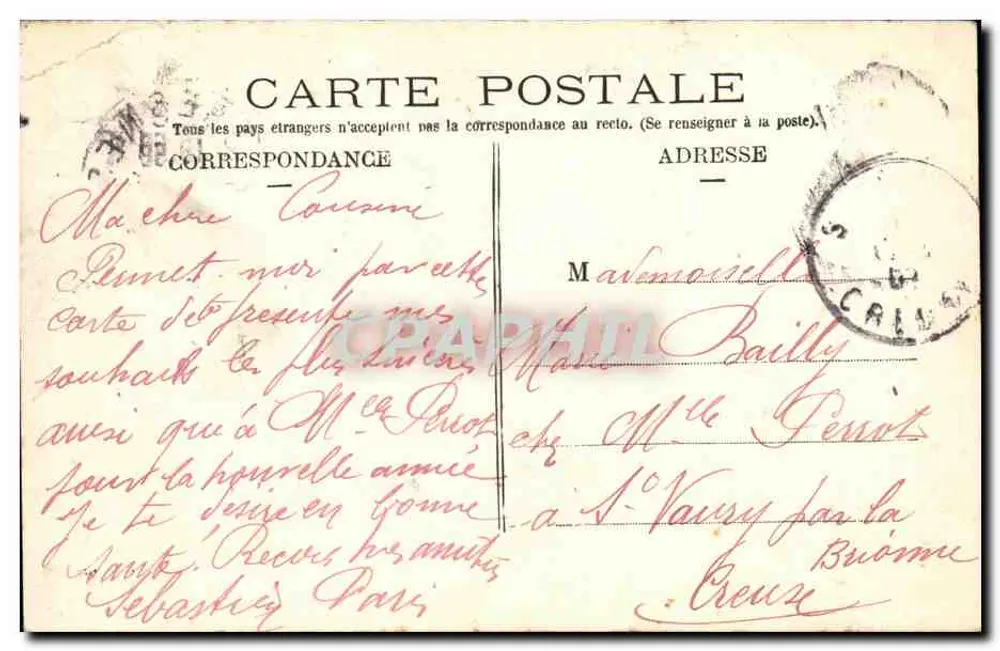 Suresnes — Ansicht des Mont Valérien von der Ferme des Landes — P. Marmuse - Rückseite