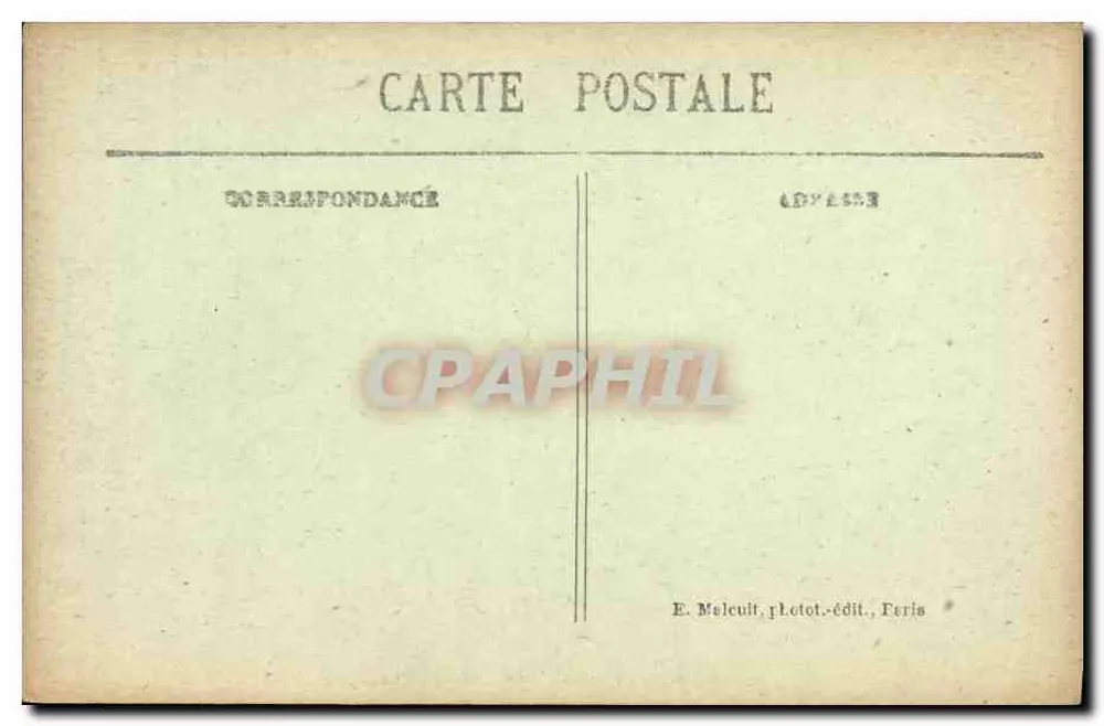 Suresnes - Château des Landes - Die Orangerie — E. M. - Rückseite