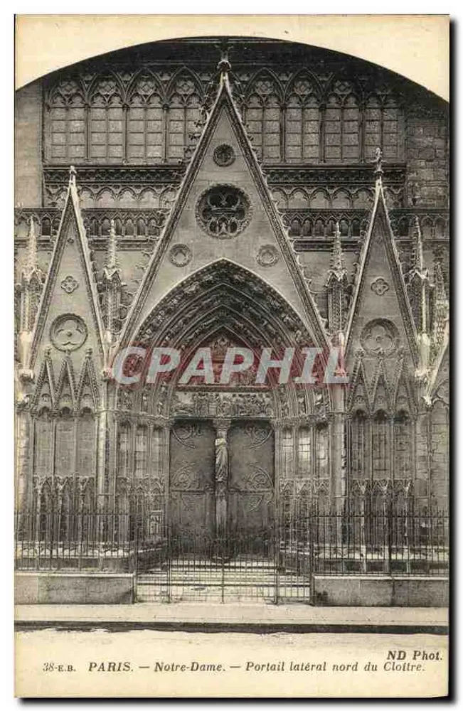PARIS — Notre-Dame — Nordseitentor des Cloisters — ND Phot. - Vorderseite
