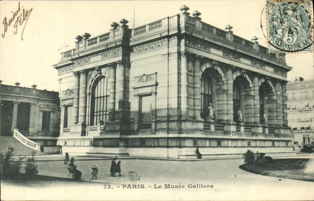 Paris - O Museu Galliera — editor G. Gilly, n° 73 - Frente
