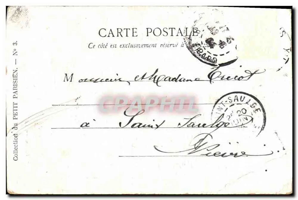 Paris — Le Monument d'Étienne Dolet — éditeur Collection du Petit Parisien, N° 3 - Verso
