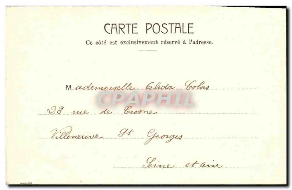 Paris - Praça Maubert — estátua central — editor desconhecido, n° 5171 - Verso