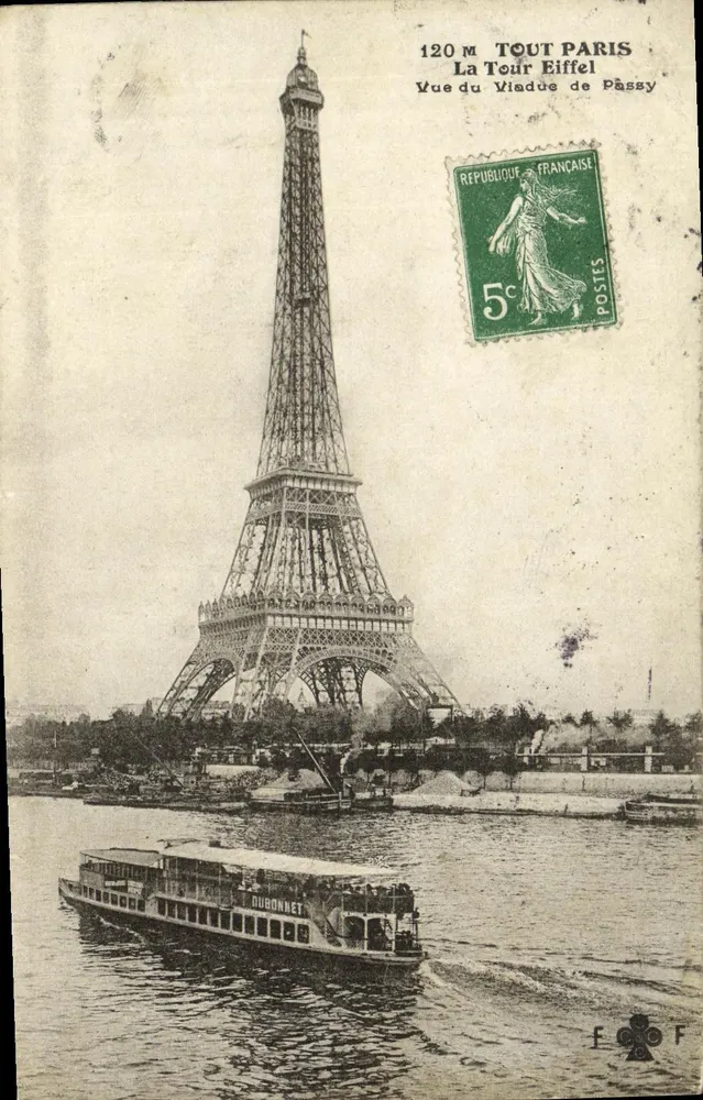 Eiffelturm — Aussicht vom Passy-Viadukt — TOUT PARIS - Vorderseite