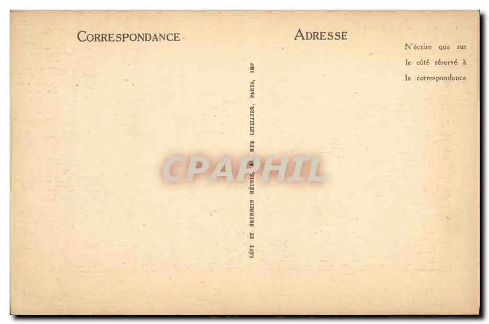 Paryż — La Conciergerie — LL, n° 871 - Rewers