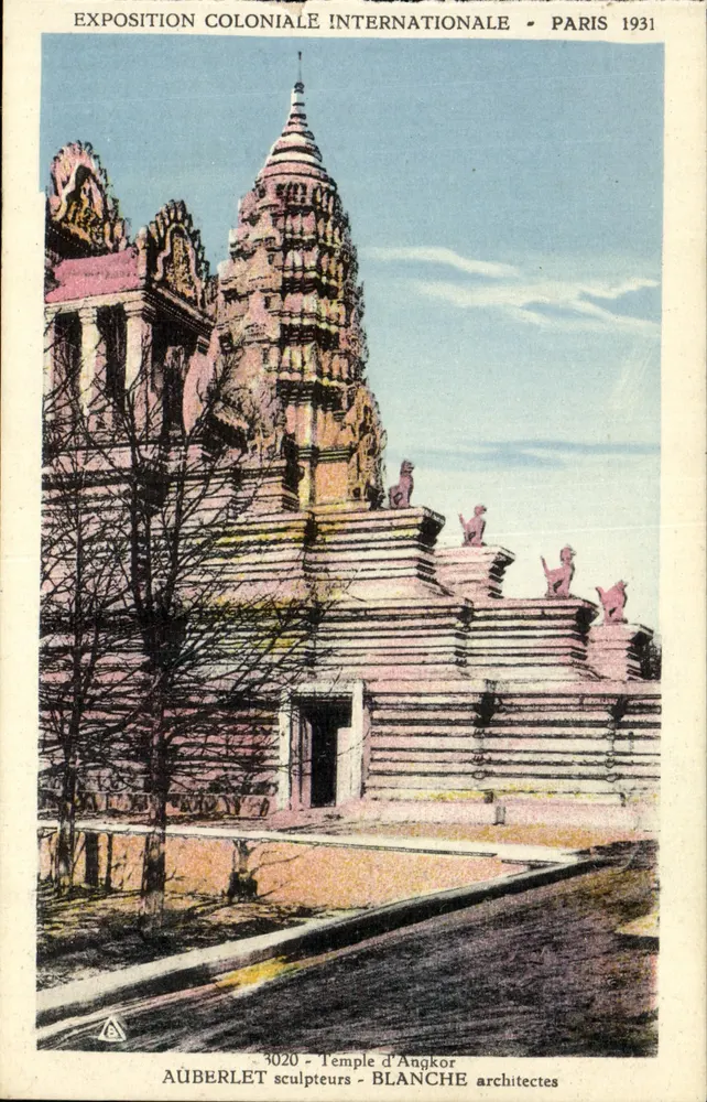 Tempio di Angkor — Esposizione Coloniale Internazionale Parigi 1931 — Aüberlet scultori - Blanche architetti - Recto