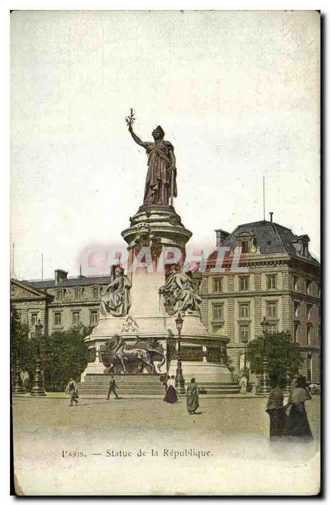 Paris — Estátua da República — Graphphil - Frente