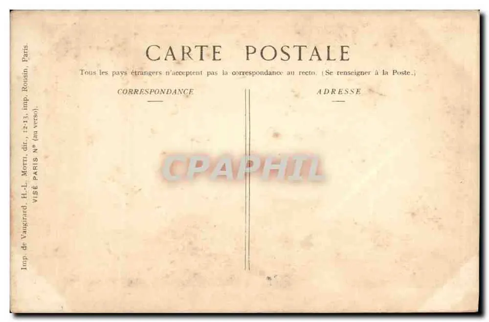 Senlis — Innenraum eines bombardierten Zimmers — Ed. Pays de France, n° 149 - Rückseite