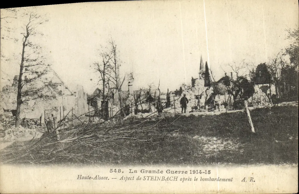 Steinbach — Ansicht nach dem Bombenangriff — A.R. n°548 - Vorderseite