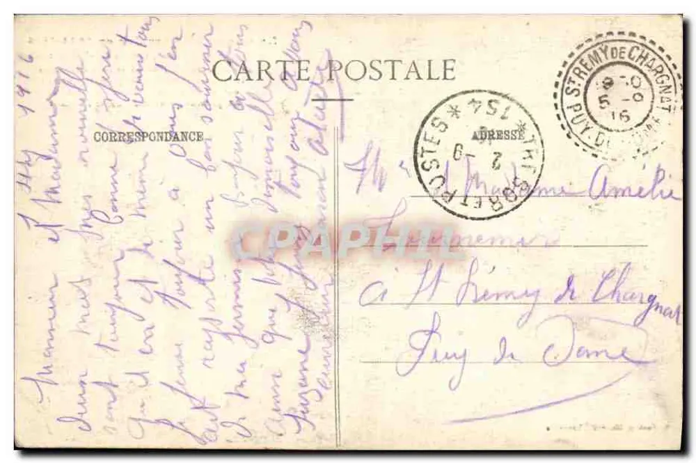 A Suíça na Lorena em 1914-1915 — combates em Châtenay — B. Béthoule & Cie, Châtenay - Verso
