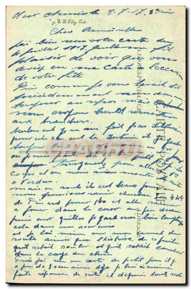 Pargny-sur-Saulx — Ruinen der Grande-Rue nach der Schlacht an der Marne (6-12 Sept. 1914) - Rückseite