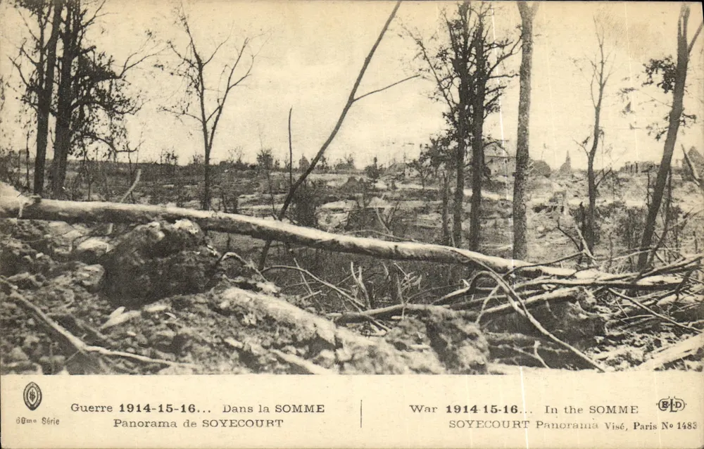 Soyécourt — Panorama da Somme — Visé, Paris, N° 1483 - Frente