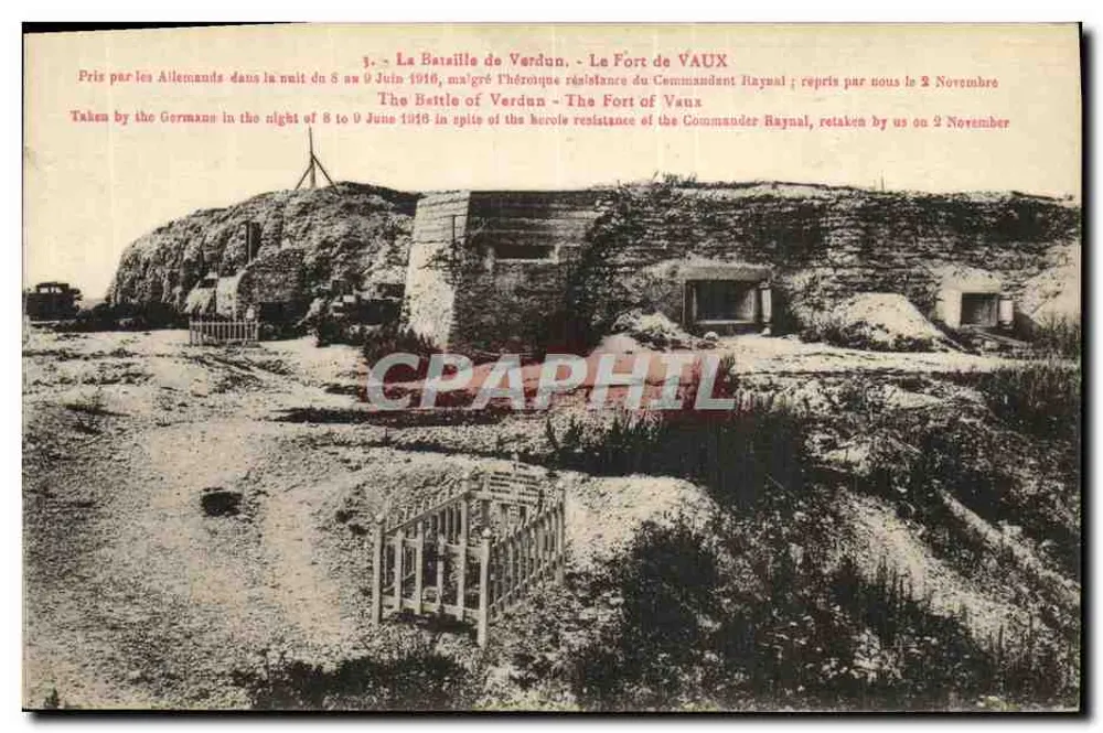 Schlacht von Verdun — Fort Vaux — Edition Photo, Verdun - Vorderseite