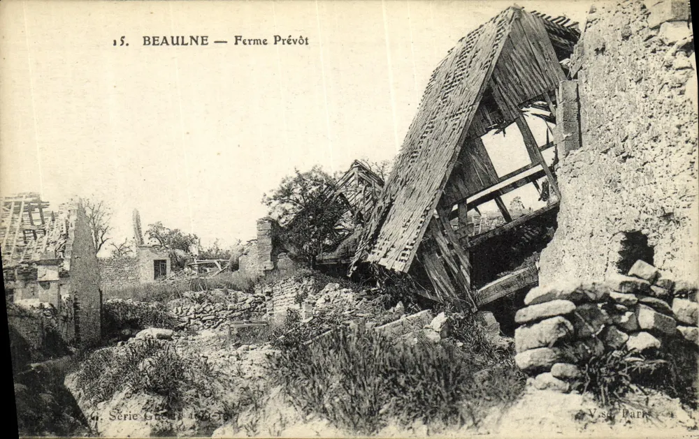 Beaulne — Boerderij Prévôt — Serie Druet 1907-19 - Voorkant
