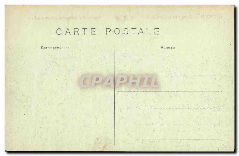 Soissons — Ansicht um die Kathedrale (Ostseite) — Verlag Nougarede - Rückseite