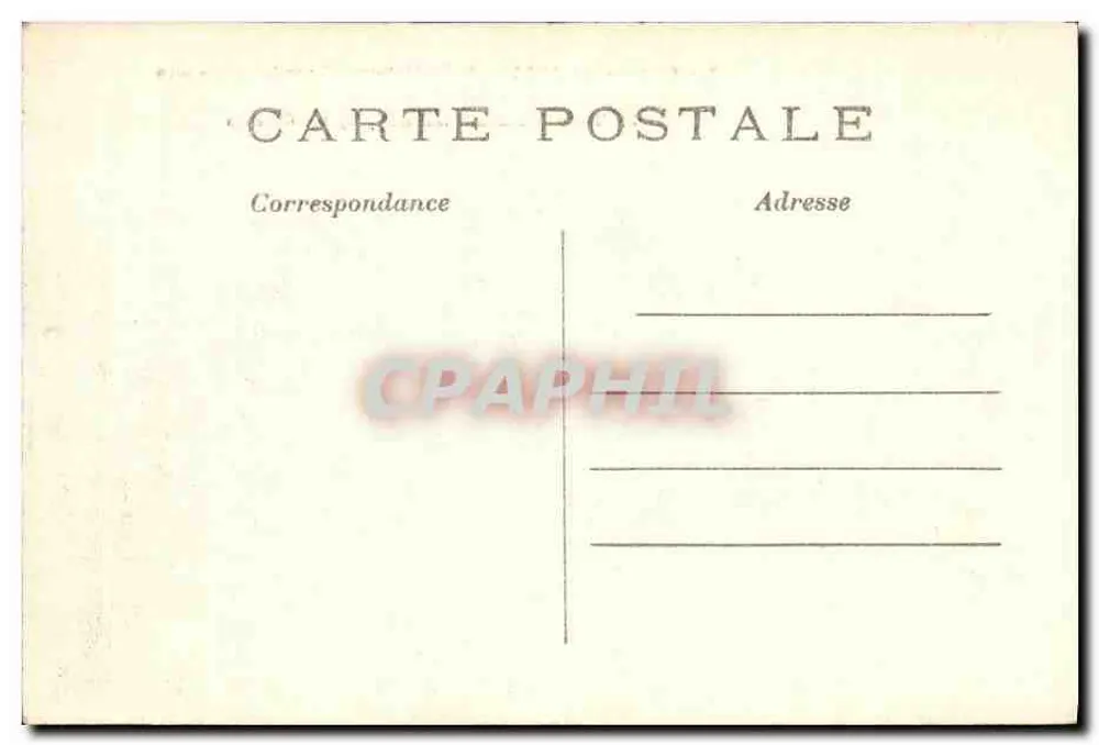 Senlis — Rue de la République von den Deutschen angezündet — Krieg 1914 - Rückseite