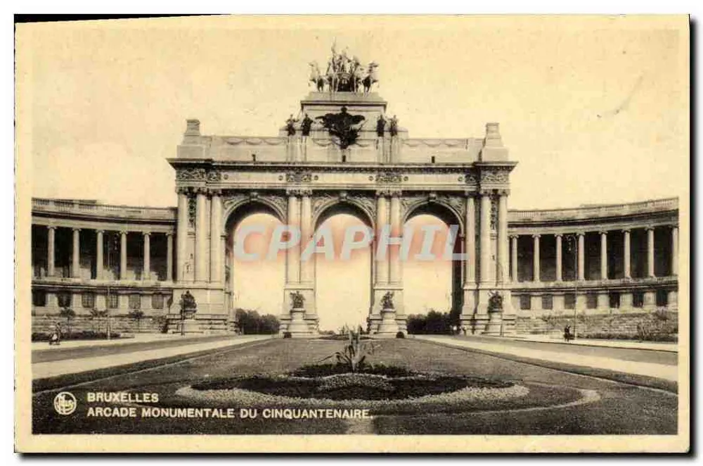 Bruxelas — Arcade monumentale du Cinquantenaire — editor Bruxelles - Frente