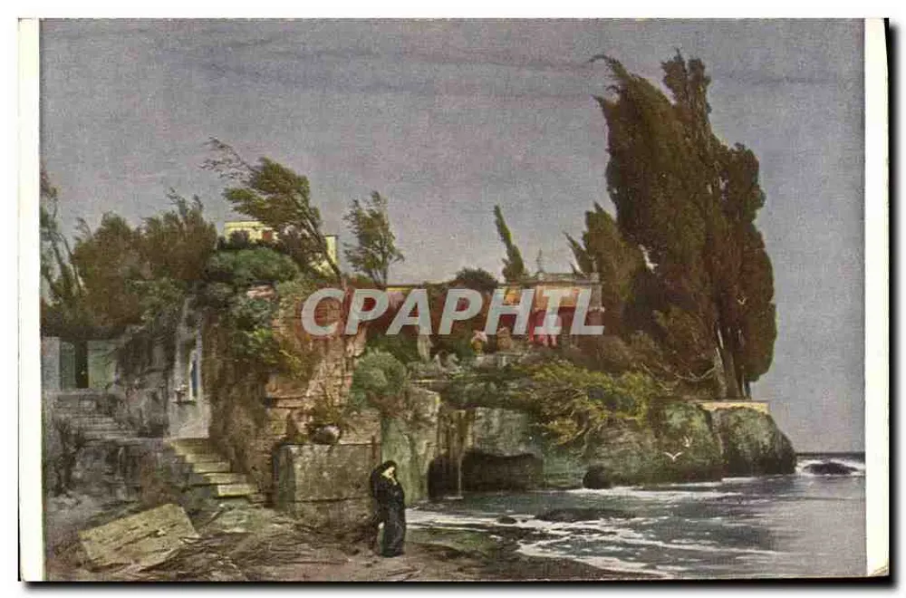 Villa am Meer — Version 2 — Bruckmanns Bildkarte Nr. 23 - Vorderseite