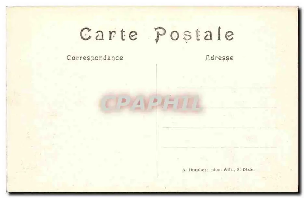 Sermaze (Marne) — Die Cheminon-Straße nach dem Bombardement — Bittante-Reproduktion - Rückseite
