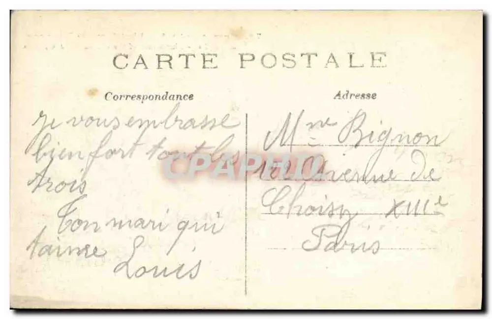Ruinen nahe der Kirche — Albert (Somme) — J.C., Paris - Rückseite