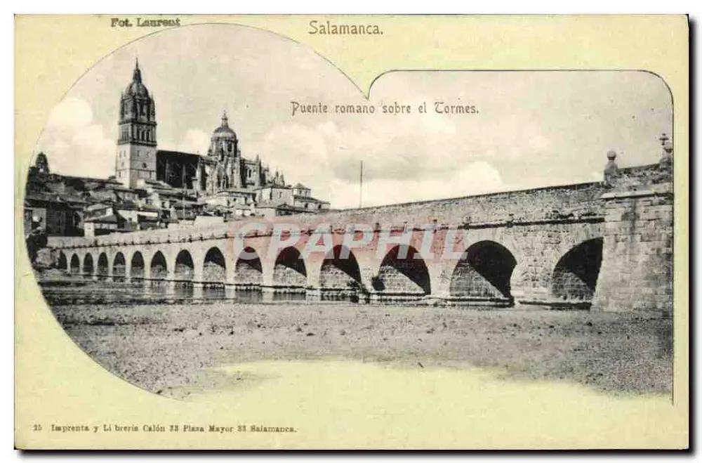 Römische Brücke über den Tormes — Salamanca — Fot. Laurent, n° 25 - Vorderseite