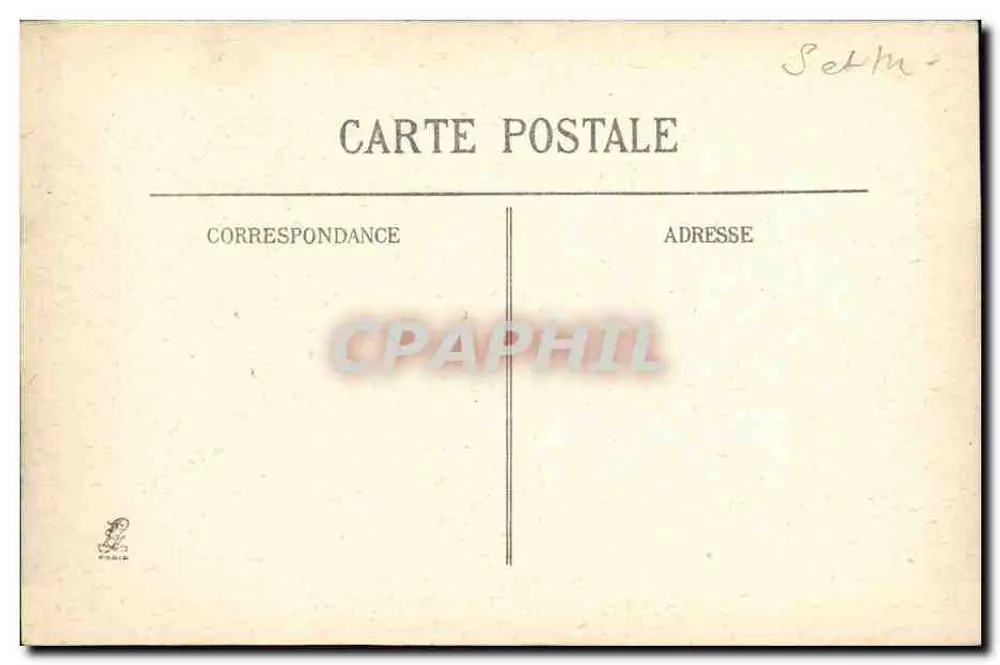 Case distrutte a Barcy — serie 343 — editore L. Ménard - Verso