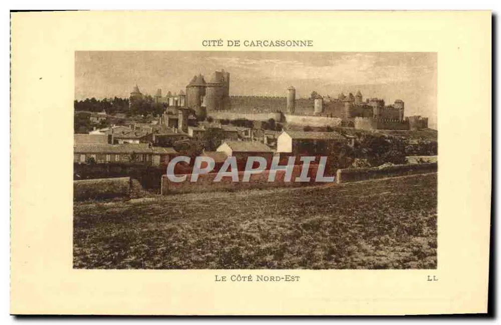 Cidade de Carcassonne — Lado Nordeste — LL - Frente