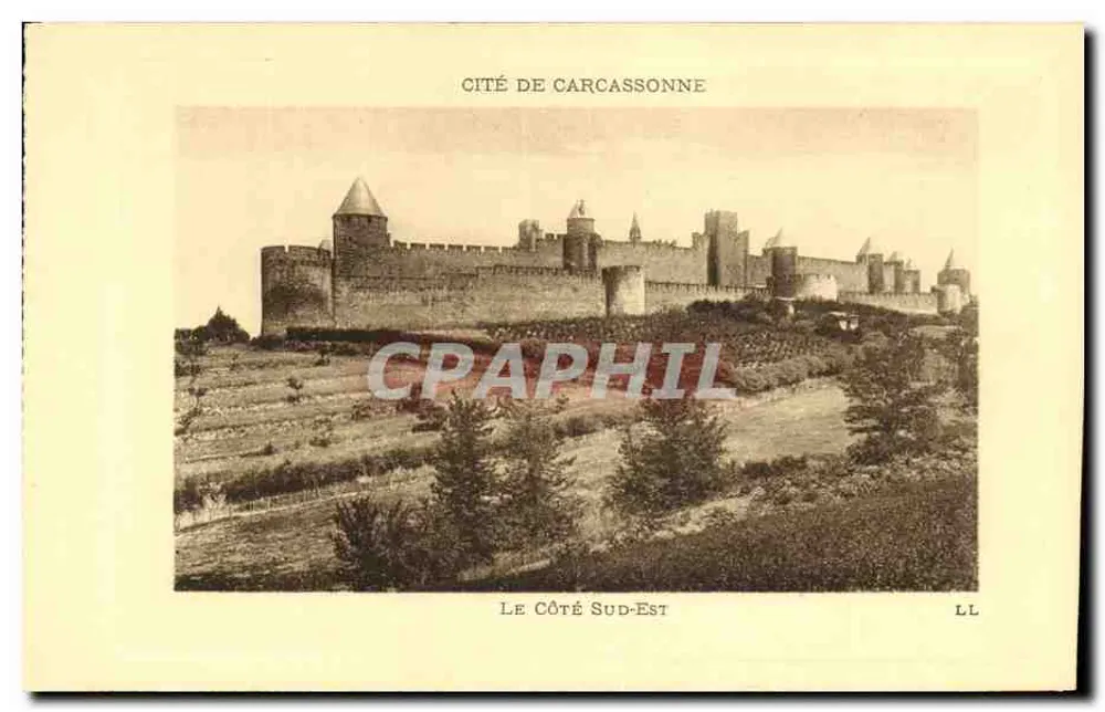 Cidade de Carcassonne — Lado Sudeste — LL - Frente