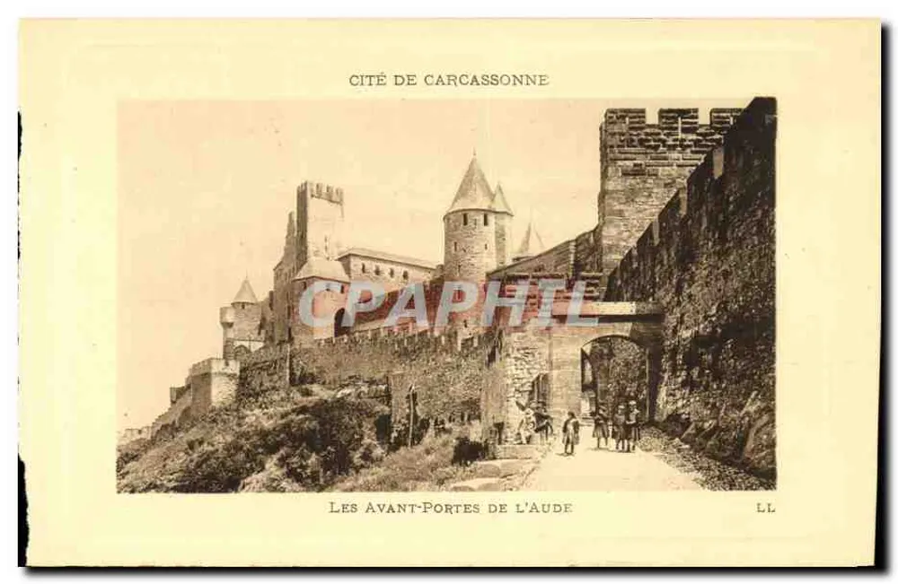Les Avant-Portes de l'Aude — Cités de Carcassonne — éditeur LL - Recto
