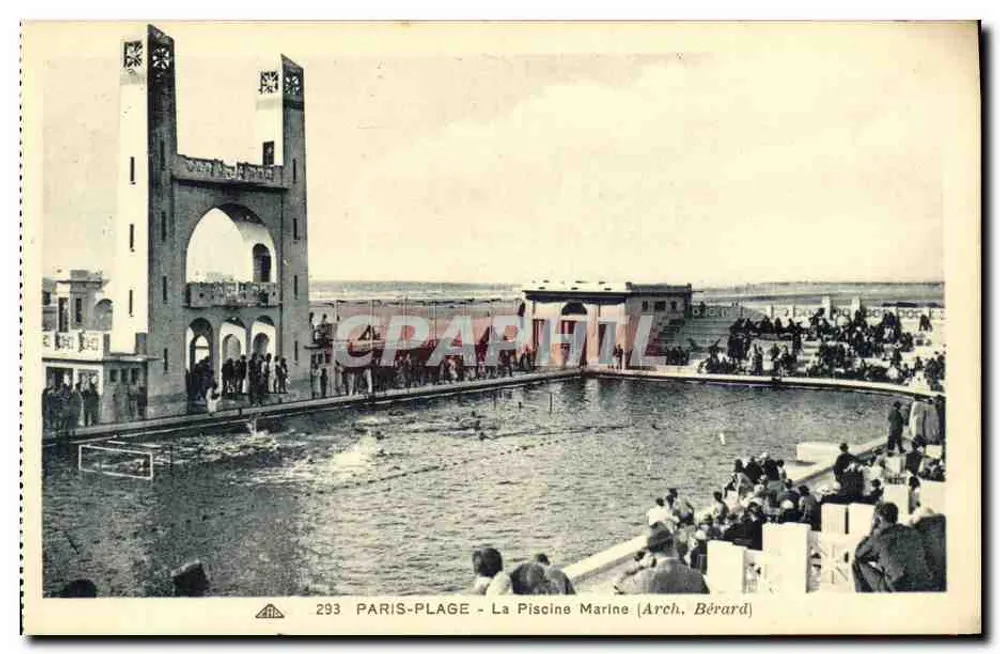 Paris-Plage - A Piscina Marítima — Arq. Bérard, n° 293 - Frente