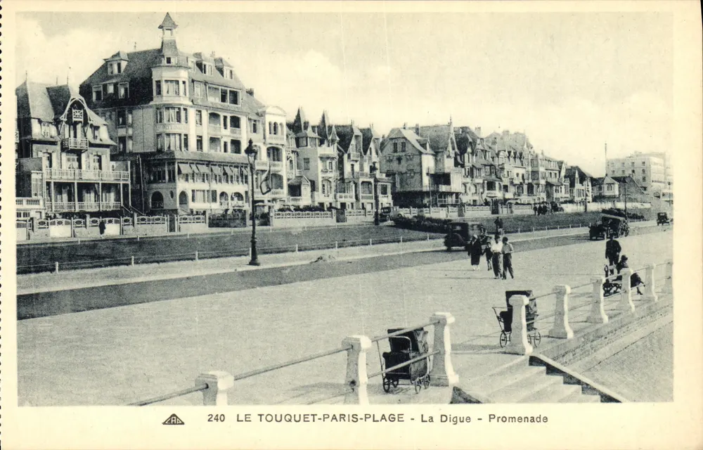 Le Touquet-Paris-Plage - La Digue - Promenade — Verlag F. Bonaventure, Nr. 240 - Vorderseite