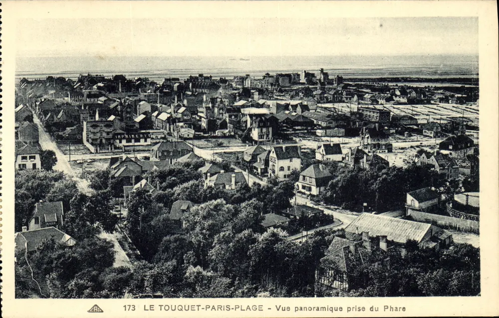 Le Touquet-Paris-Plage — Panoramablick vom Leuchtturm — Verlag Bonaventure, n° 173 - Vorderseite