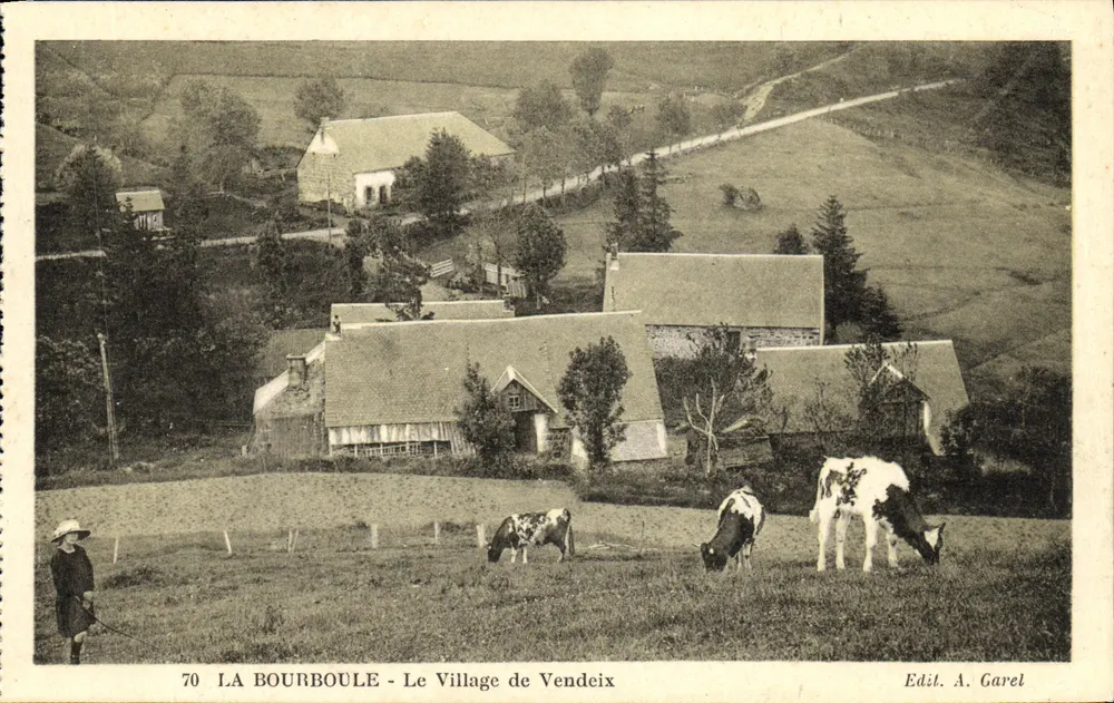 La Bourboule - Il Villaggio di Vendeix — Edit. A. Garel, n°70 - Recto