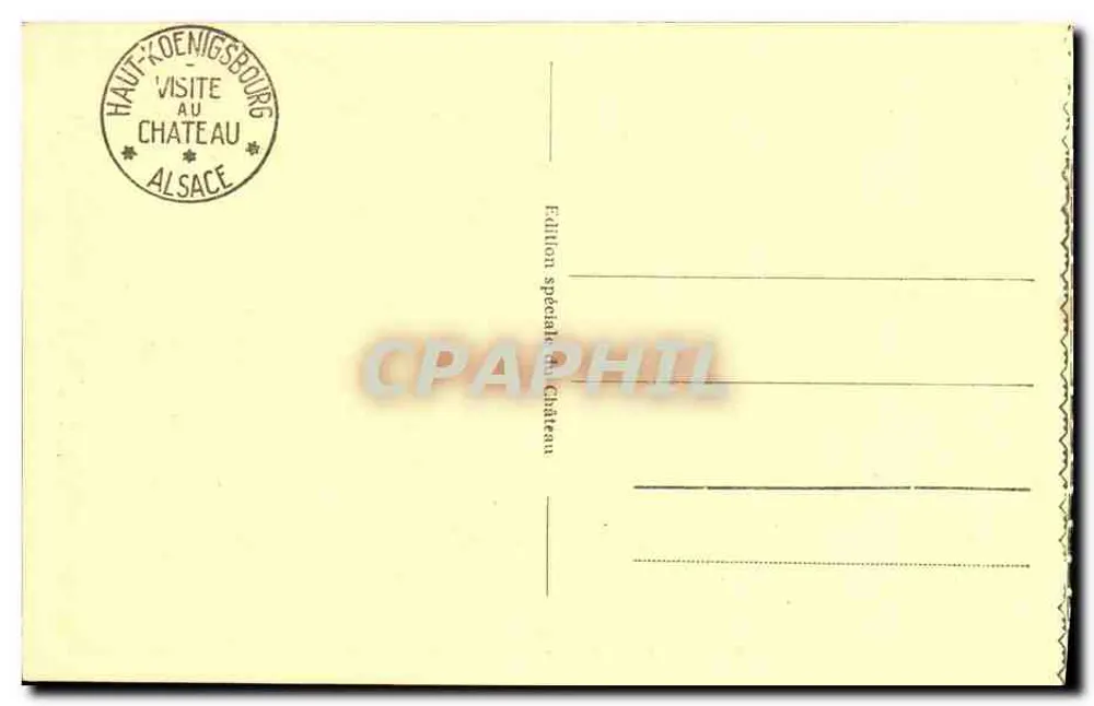Haut-Koenigsbourg - Cour des Gardes — editor desconhecido, n° 20 - Verso