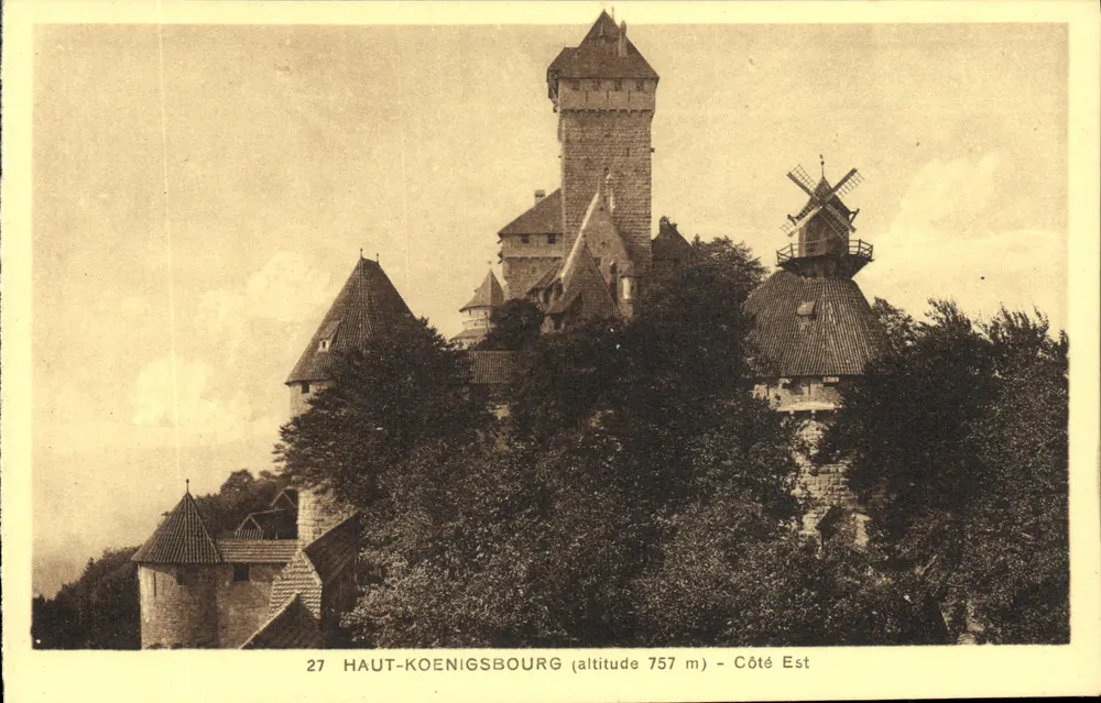 Haut-Kœnigsbourg — Castelo e moinho de vento — Edição especial do Castelo - Frente