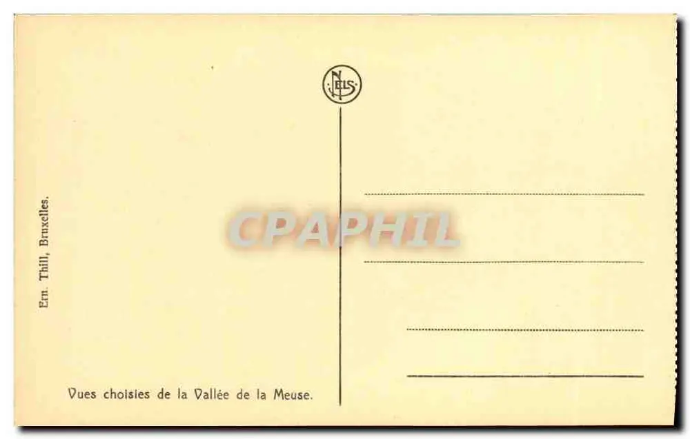 Waulsort — Os Hotéis — Editor NEIS, número de série não visível - Verso