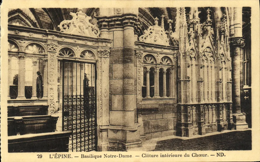 L'ÉPINE — Basilika Notre-Dame — Innere Abtrennung des Chors — ND. — Nr. 29 - Vorderseite