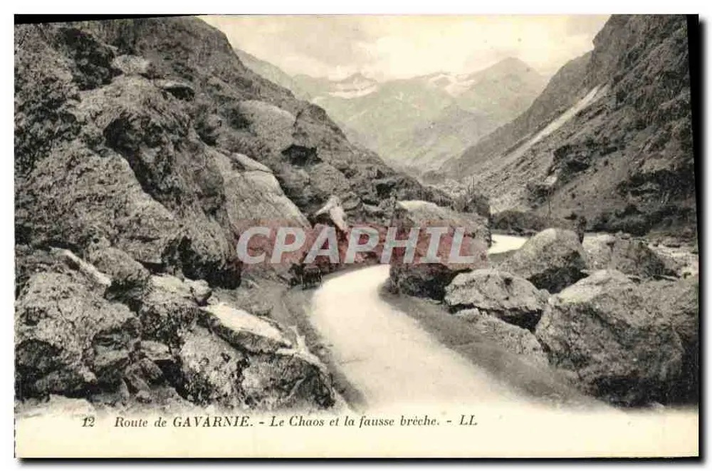 Route de GAVARNIE - Le Chaos et la fausse brèche - LL - Vorderseite